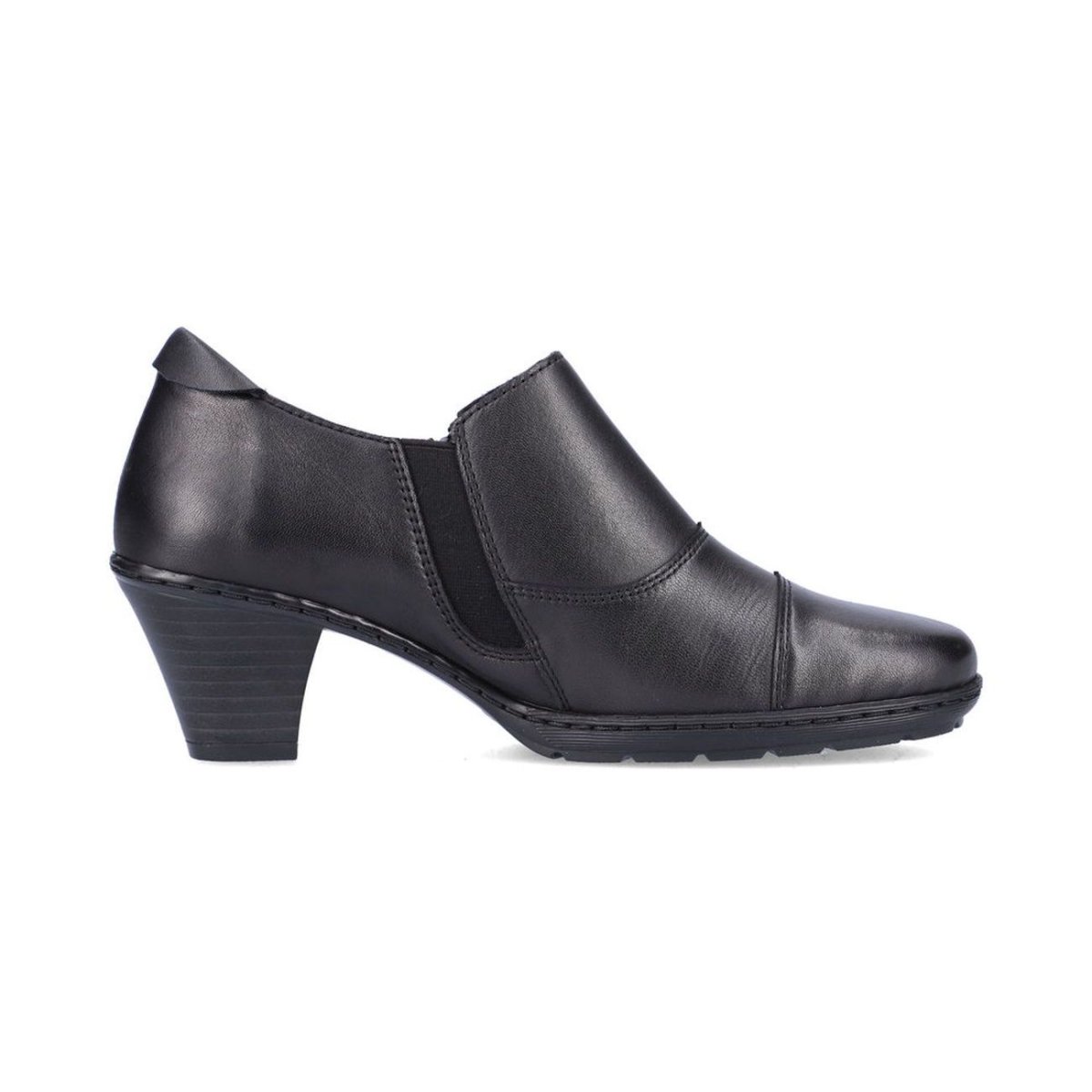 detail Dámské kožené polobotky Rieker 57173-02 černá