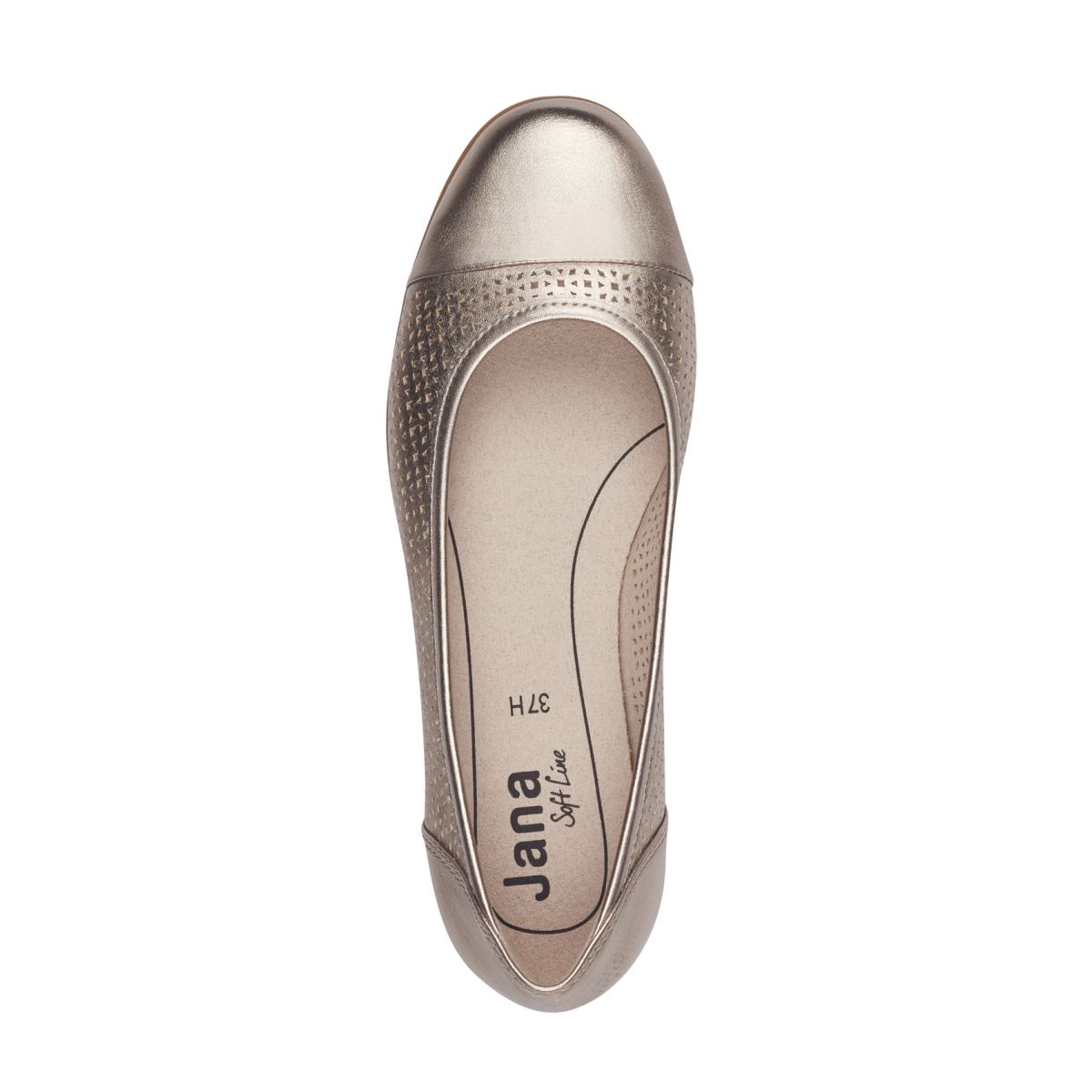 detail Dámské baleríny Jana 22170-42 954 zlatá