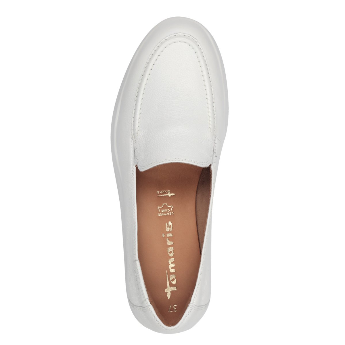 detail Dámské kožené mokasíny Tamaris 24629-44 100 bílá