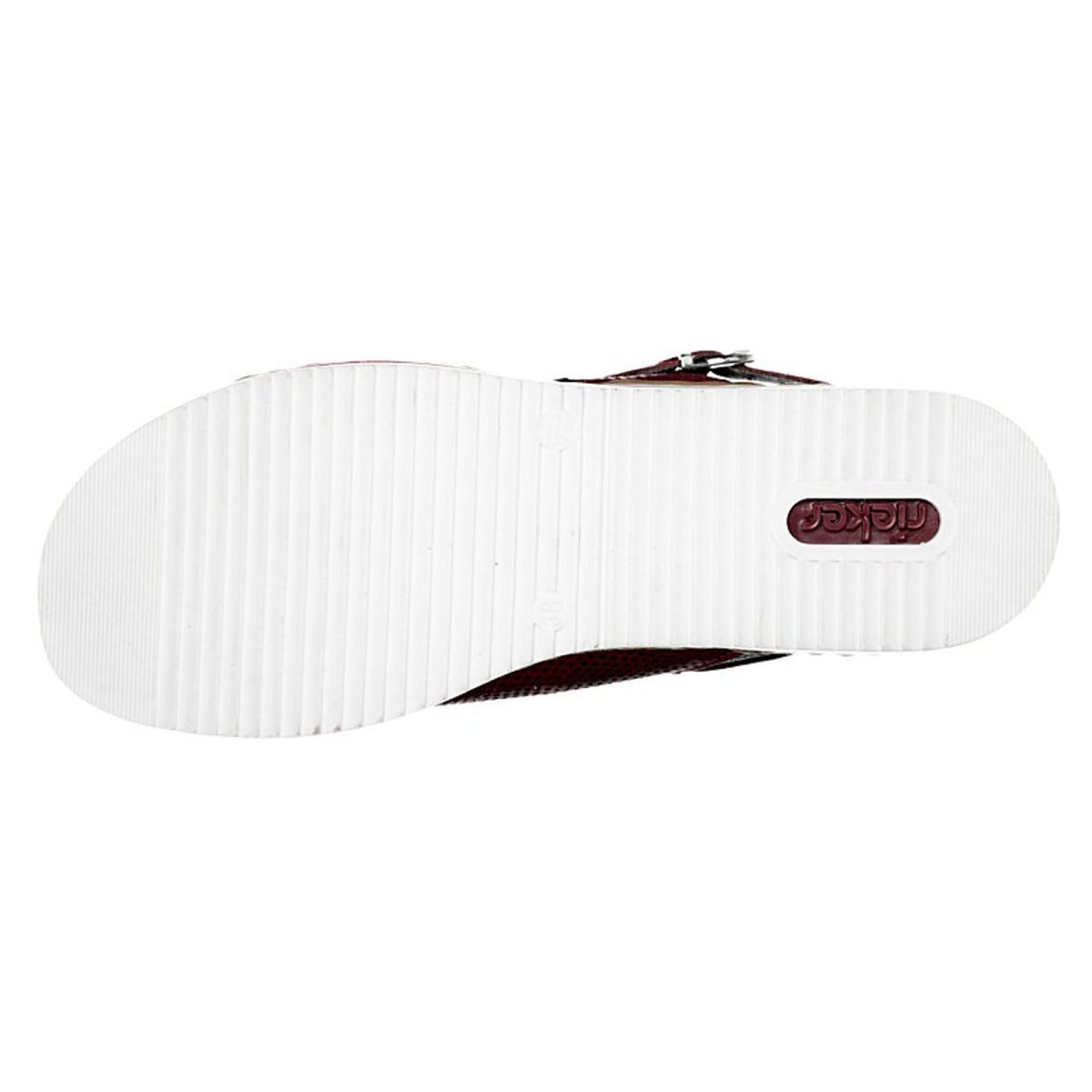 detail Dámské kožené sandály Rieker V0276-33 vínová