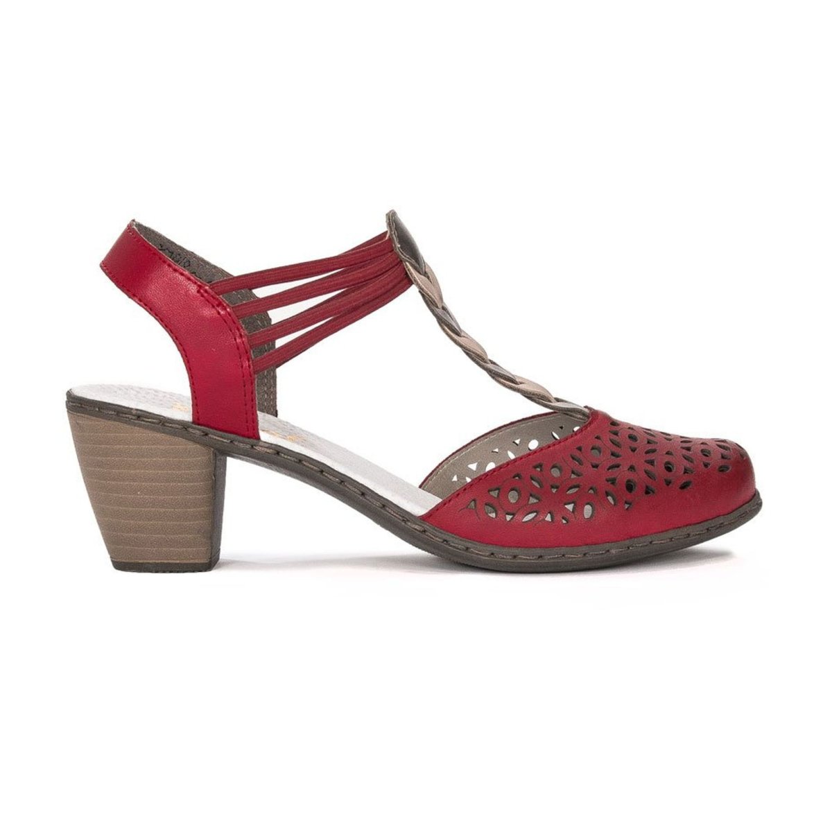 detail Dámské lodičky Rieker 40978-33 vínová