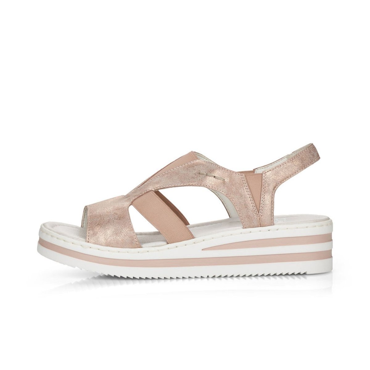 detail Dámské sandály Rieker V02Y5-31 růžová