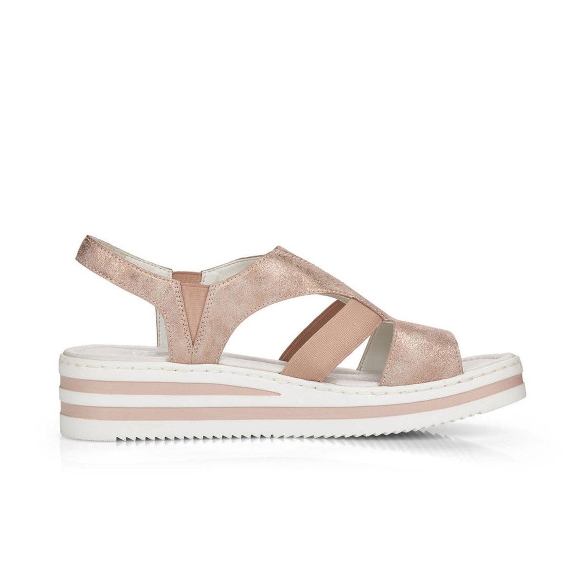 detail Dámské sandály Rieker V02Y5-31 růžová