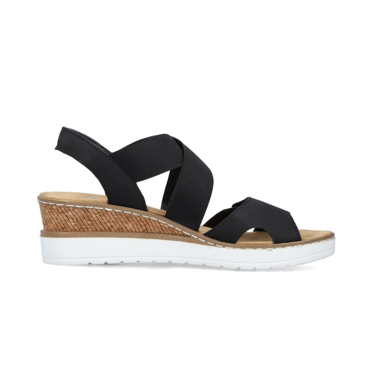 detail Dámské sandály Rieker V38G8-00 černá