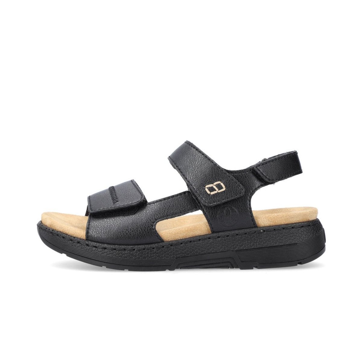 detail Dámské kožené sandály Rieker V8164-00 černá