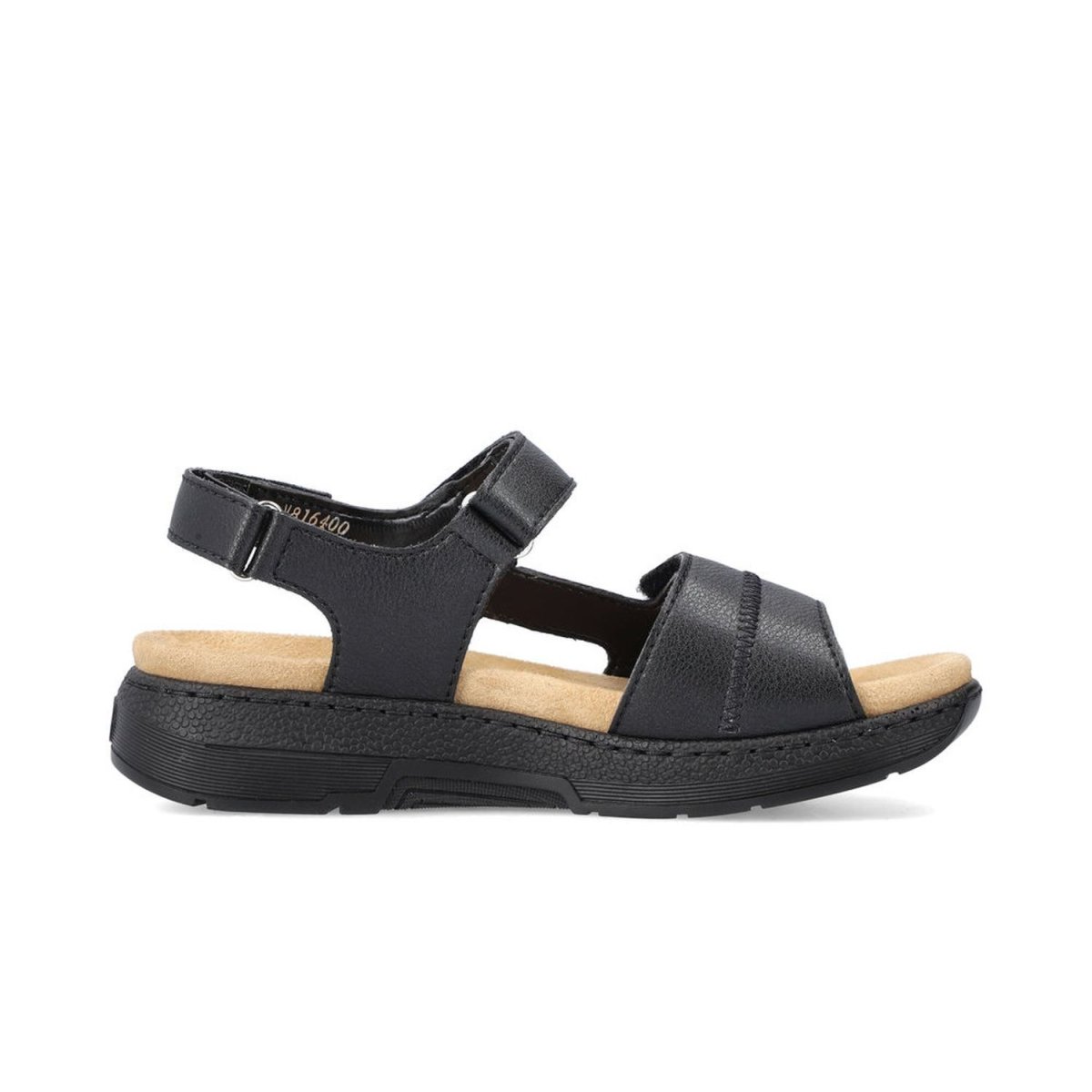 detail Dámské kožené sandály Rieker V8164-00 černá