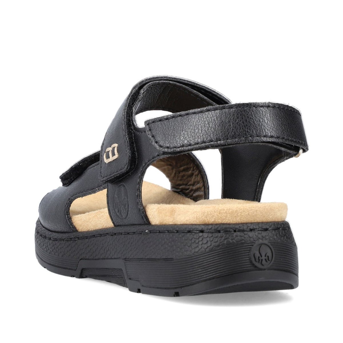 detail Dámské kožené sandály Rieker V8164-00 černá