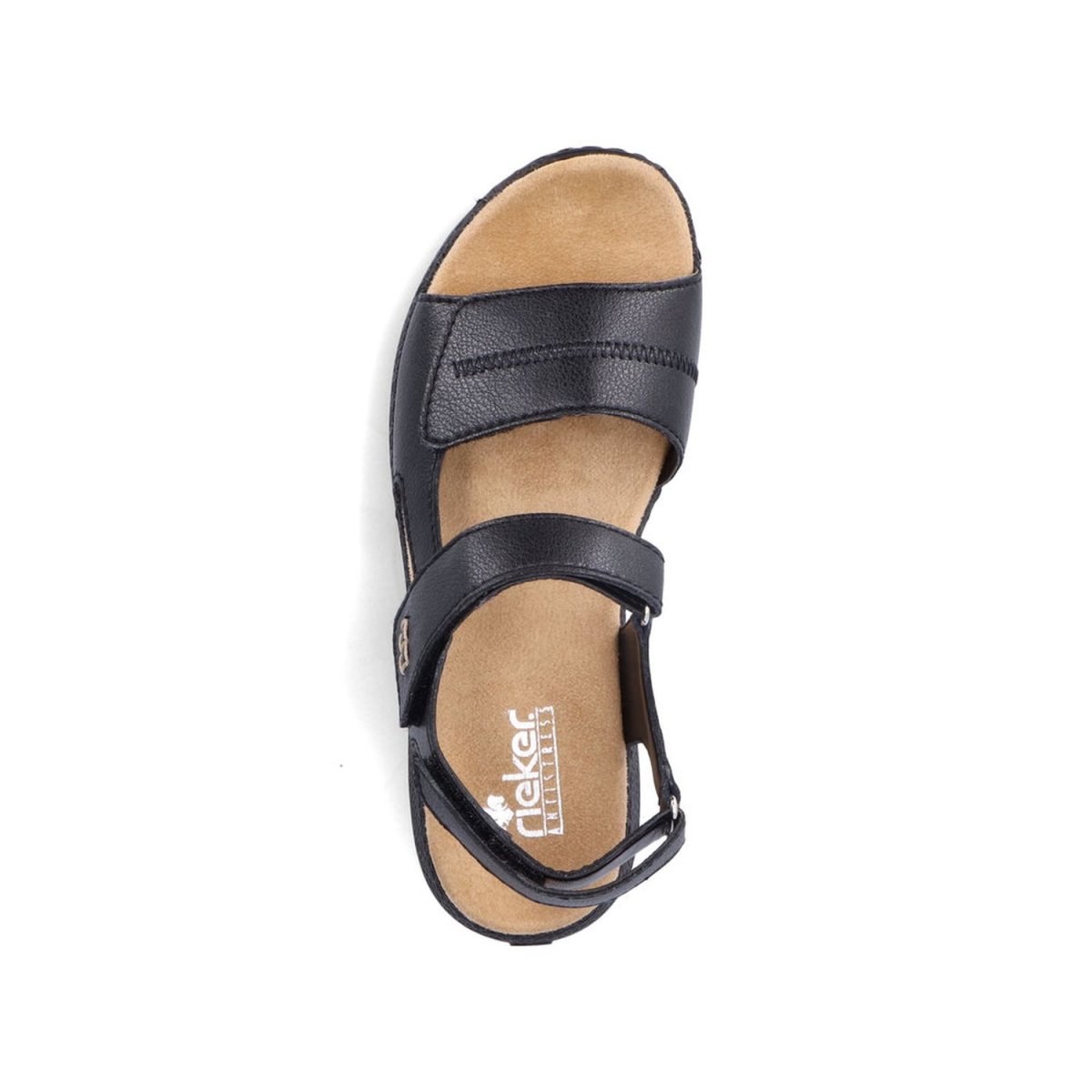 detail Dámské kožené sandály Rieker V8164-00 černá