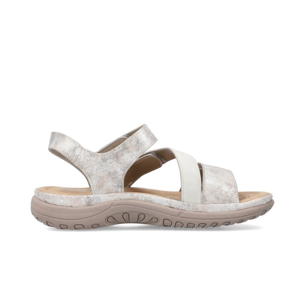 detail Dámské sandály Rieker V8872-90 stříbrná