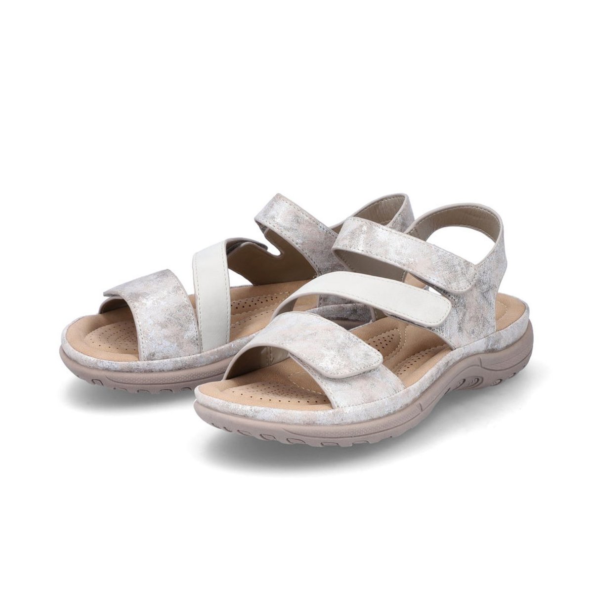detail Dámské sandály Rieker V8872-90 stříbrná