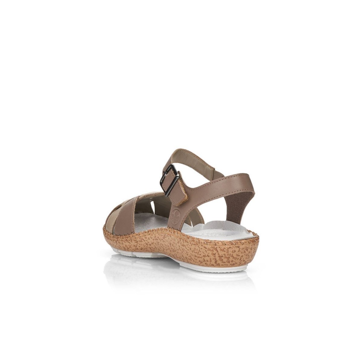 detail Dámské kožené sandály Rieker 44860-64 béžová