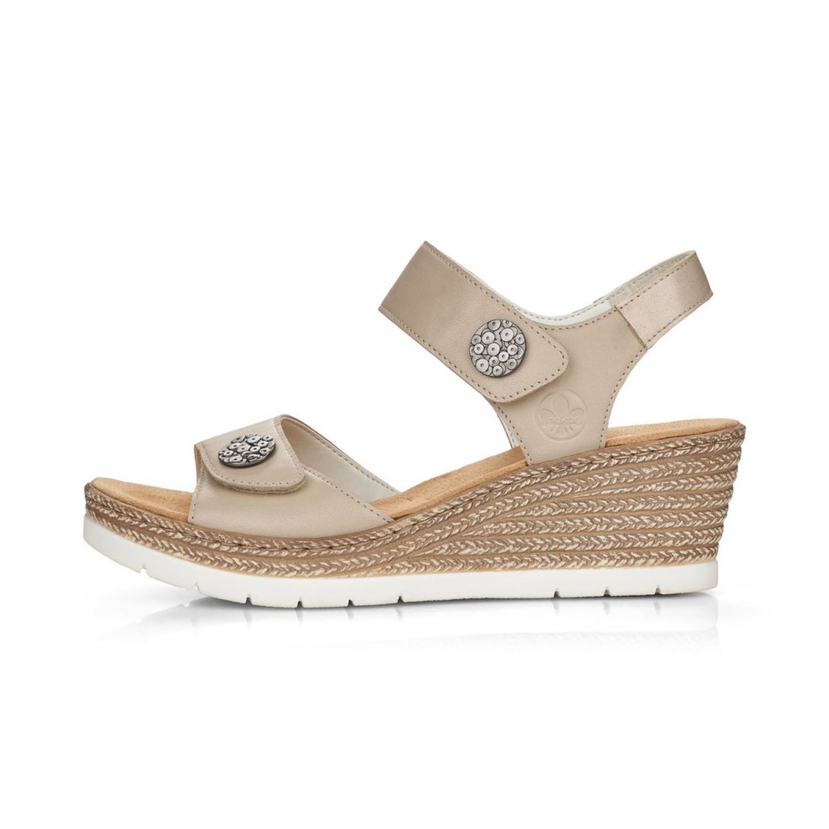 detail Dámské sandály Rieker 619B9-60 béžová