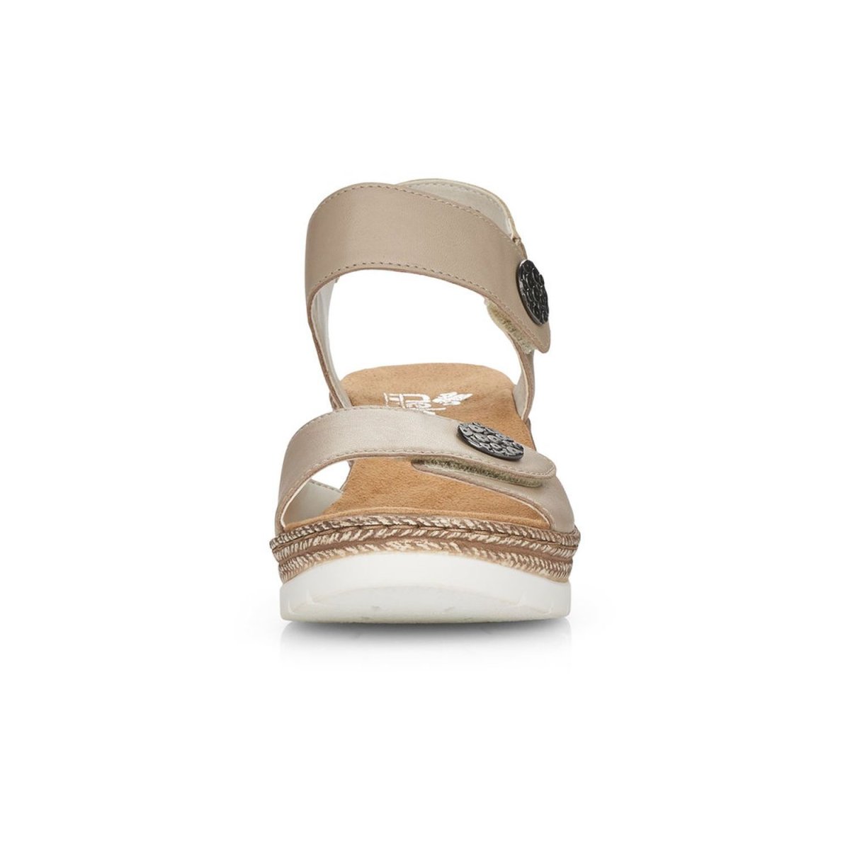 detail Dámské sandály Rieker 619B9-60 béžová