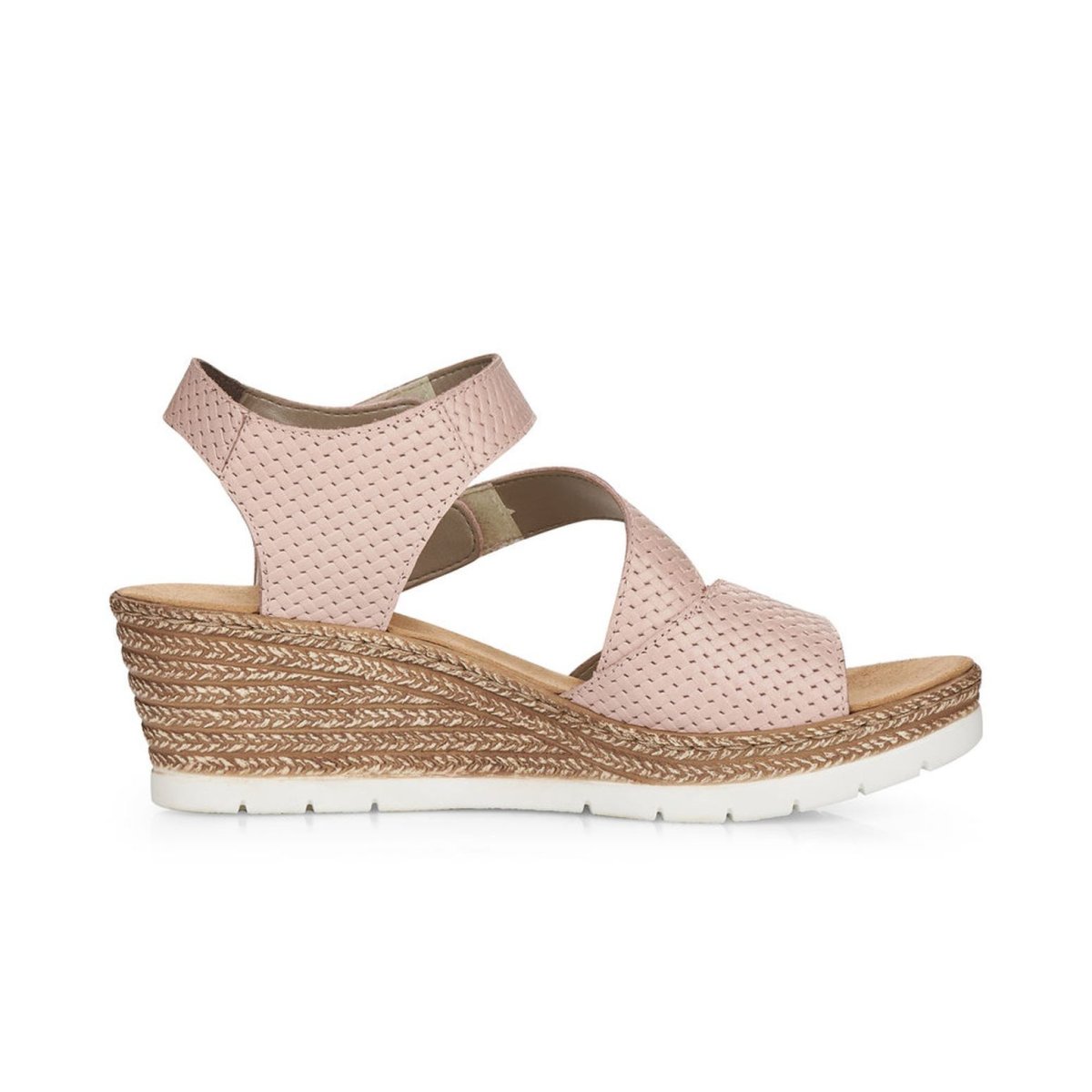 detail Dámské kožené sandály Rieker 61921-31 růžová