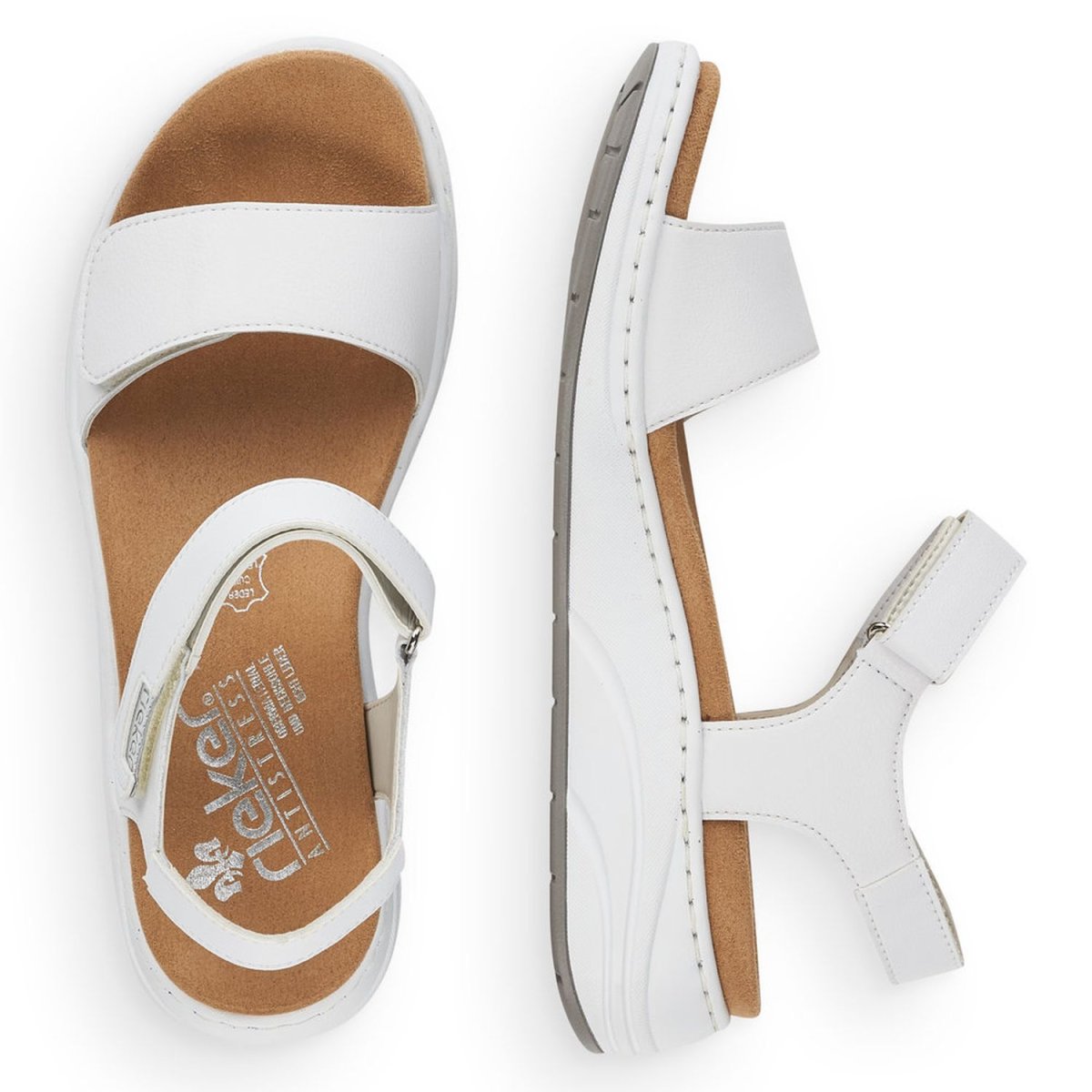 detail Dámské sandály Rieker 64303-80 bílá