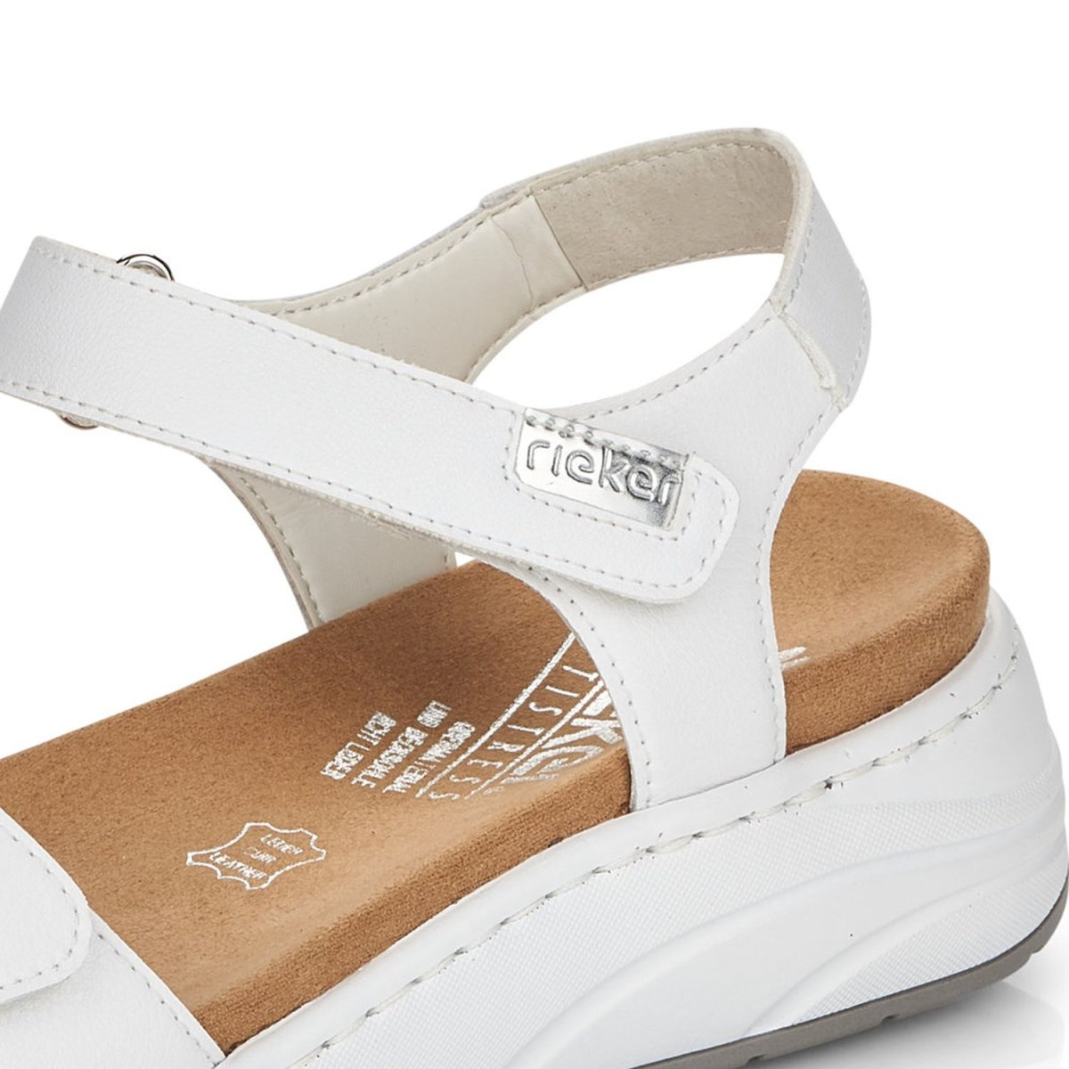 detail Dámské sandály Rieker 64303-80 bílá