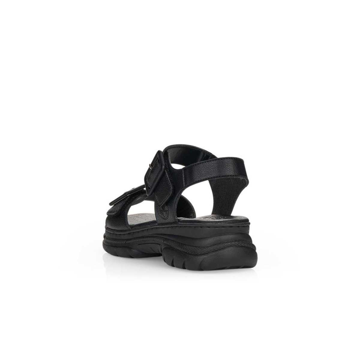 detail Dámské kožené sandály Rieker 66680-00 černá