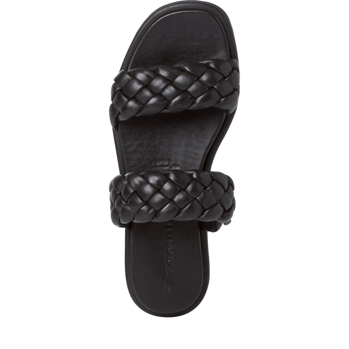 detail Dámské kožené pantofle Tamaris 27113-28 001 černá