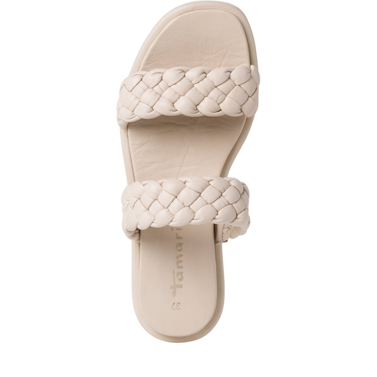 detail Dámské kožené pantofle Tamaris 27113-28 418 béžová