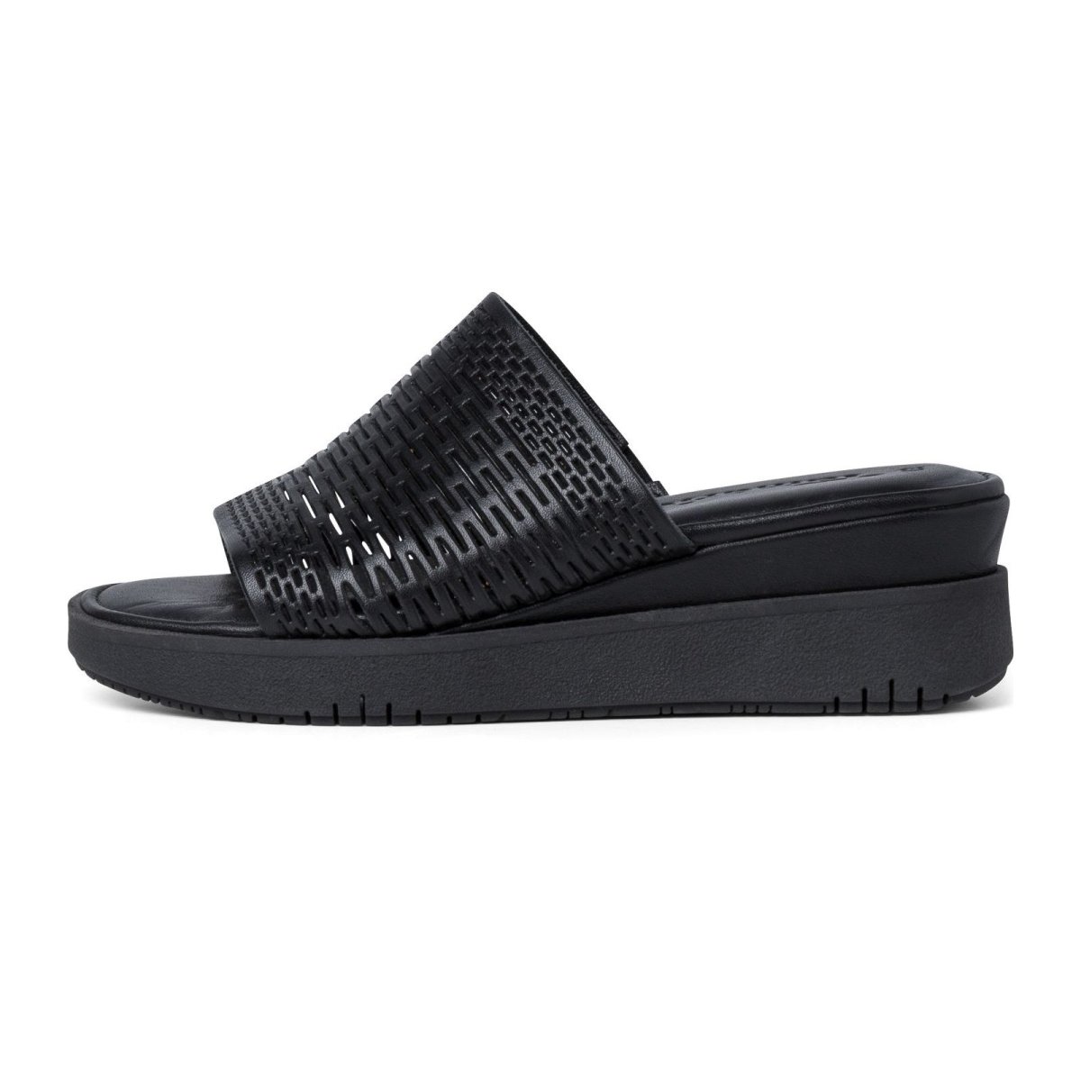 detail Dámské kožené pantofle 27221-28 001 černá