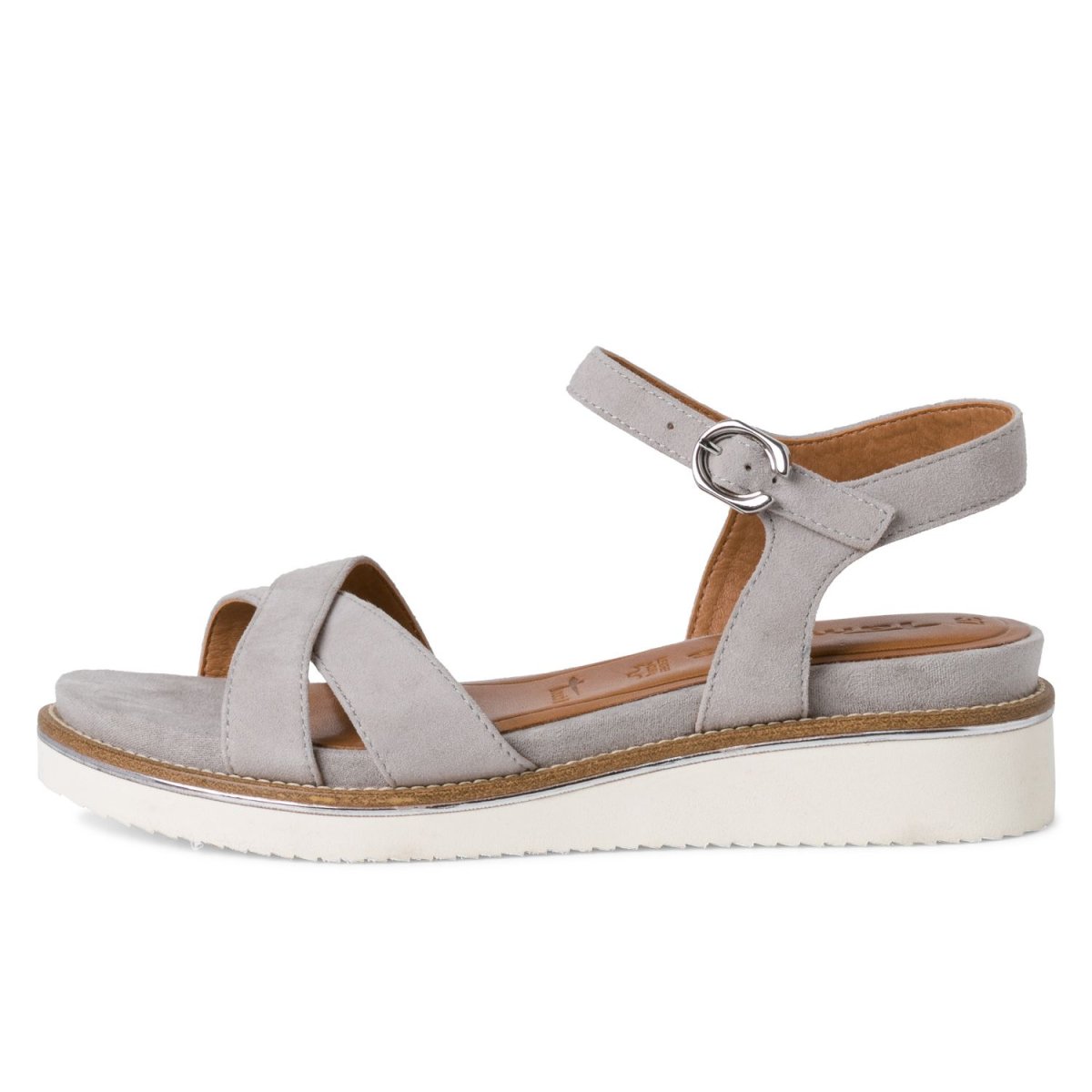 detail Dámské kožené sandály Tamaris 28225-28 204 šedá