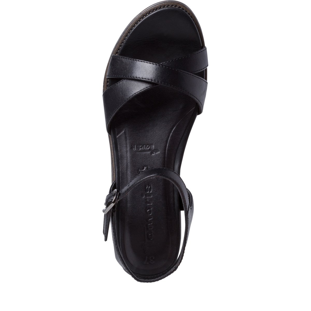 detail Dámské kožené sandály Tamaris 28225-28 903 černá