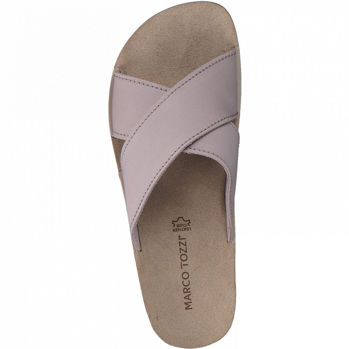 detail Dámské kožené pantofle Marco Tozzi 27410-28 408 růžová