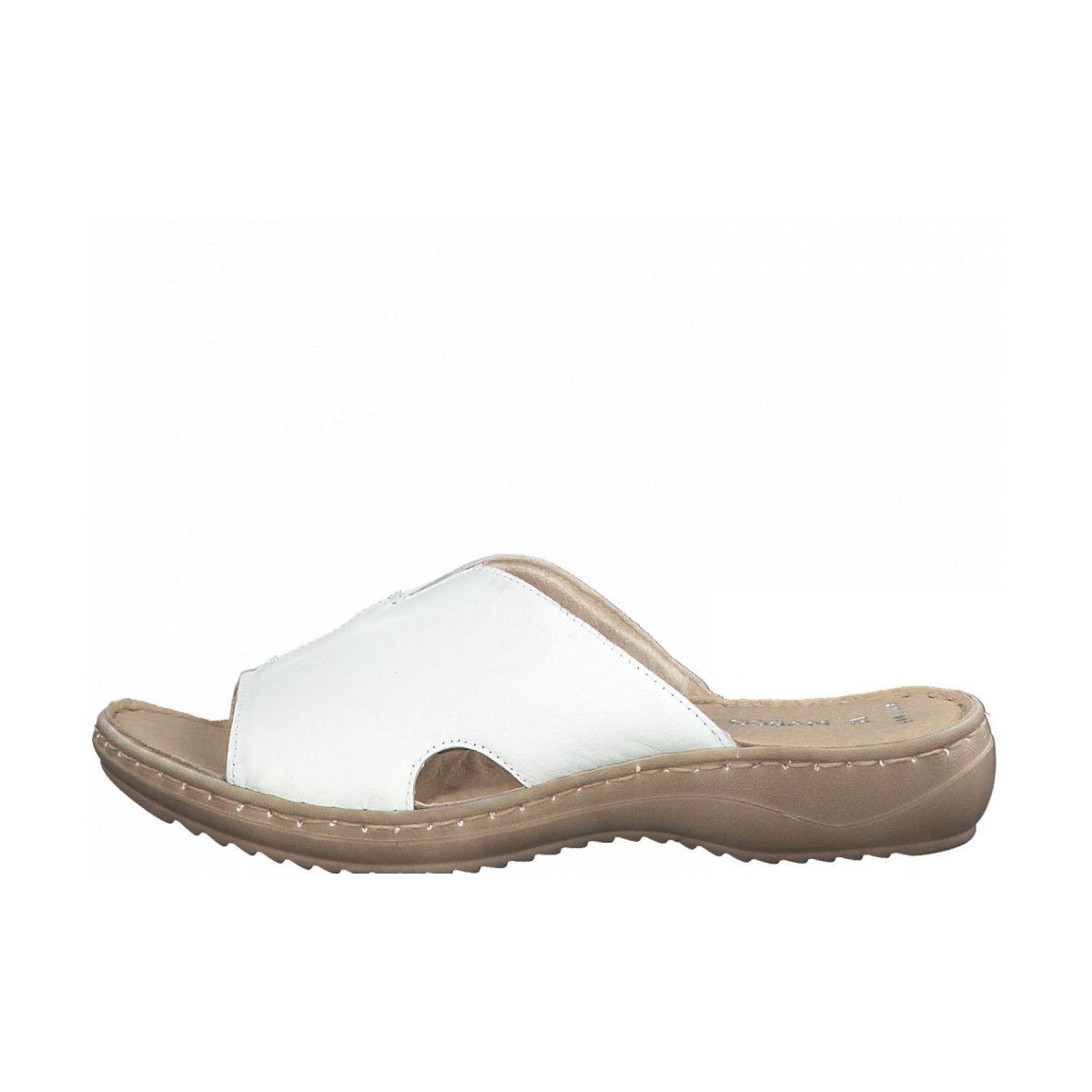 detail Dámské kožené pantofle Marco Tozzi 27901-28 100 bílá