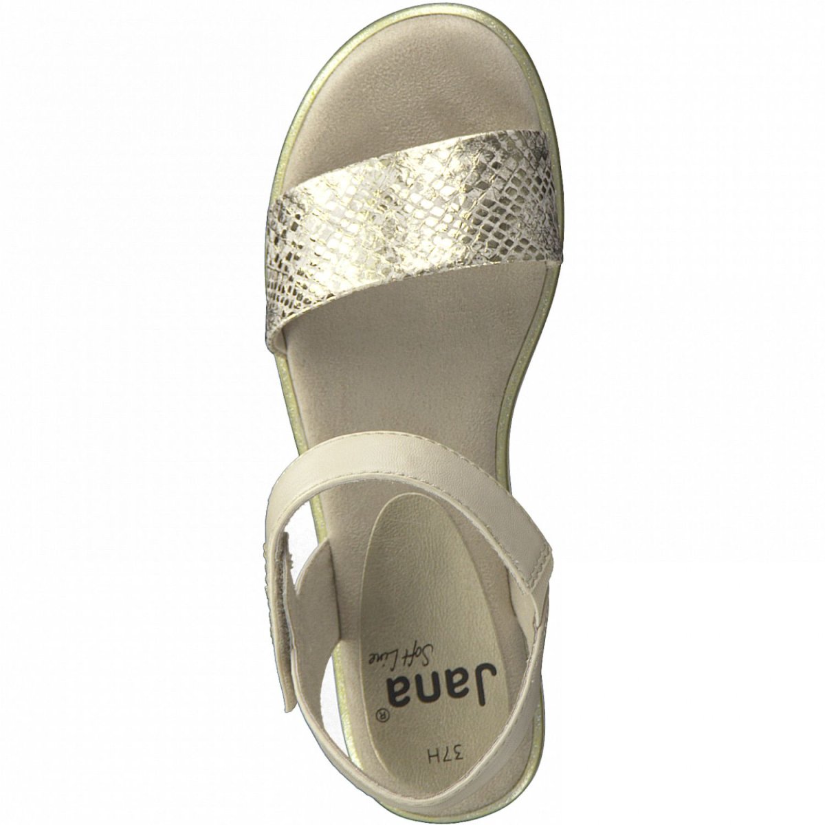 detail Dámské sandály Jana 28662-28 949 zlatá/béžová