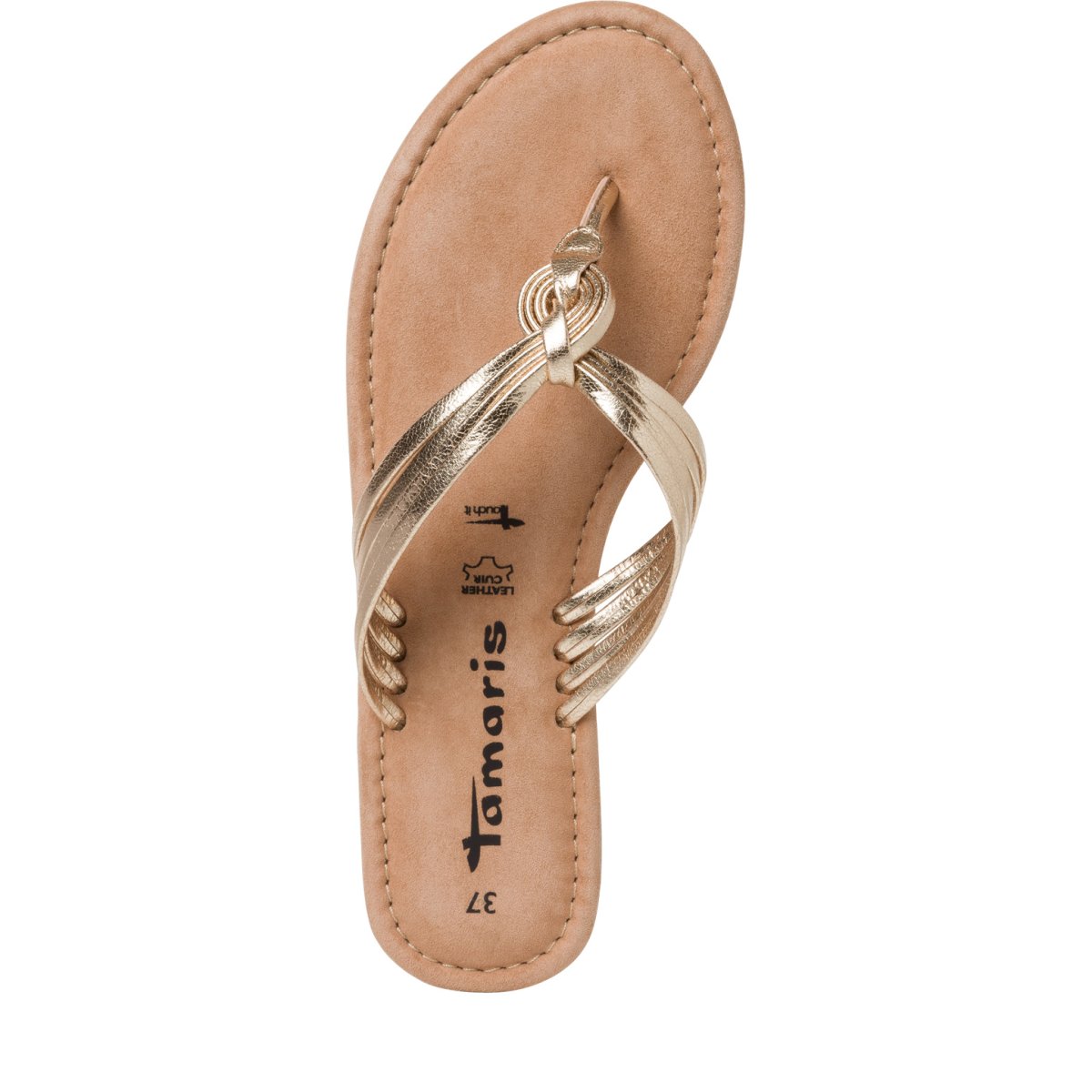 detail Dámské kožené žabky Tamaris 27126-20 940 zlatá