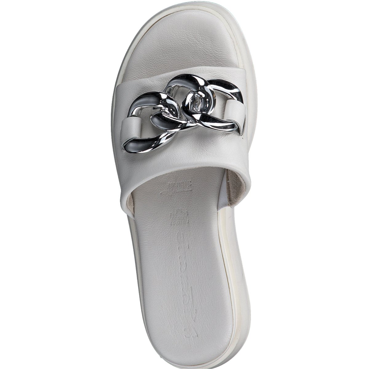 detail Dámské kožené pantofle Tamaris 27215-20 100 bílá