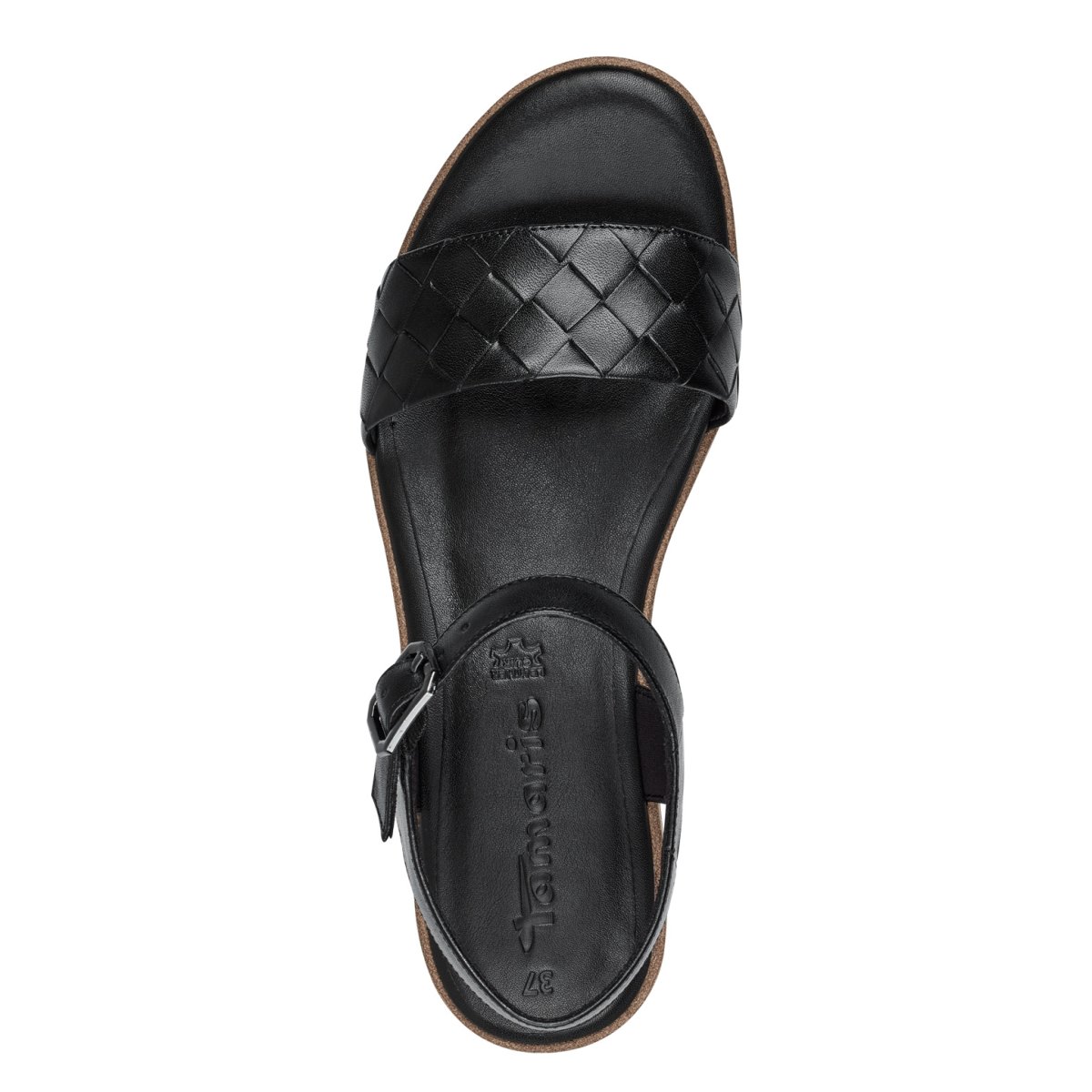 detail Dámské kožené sandály Tamaris 28216-20 001 černá