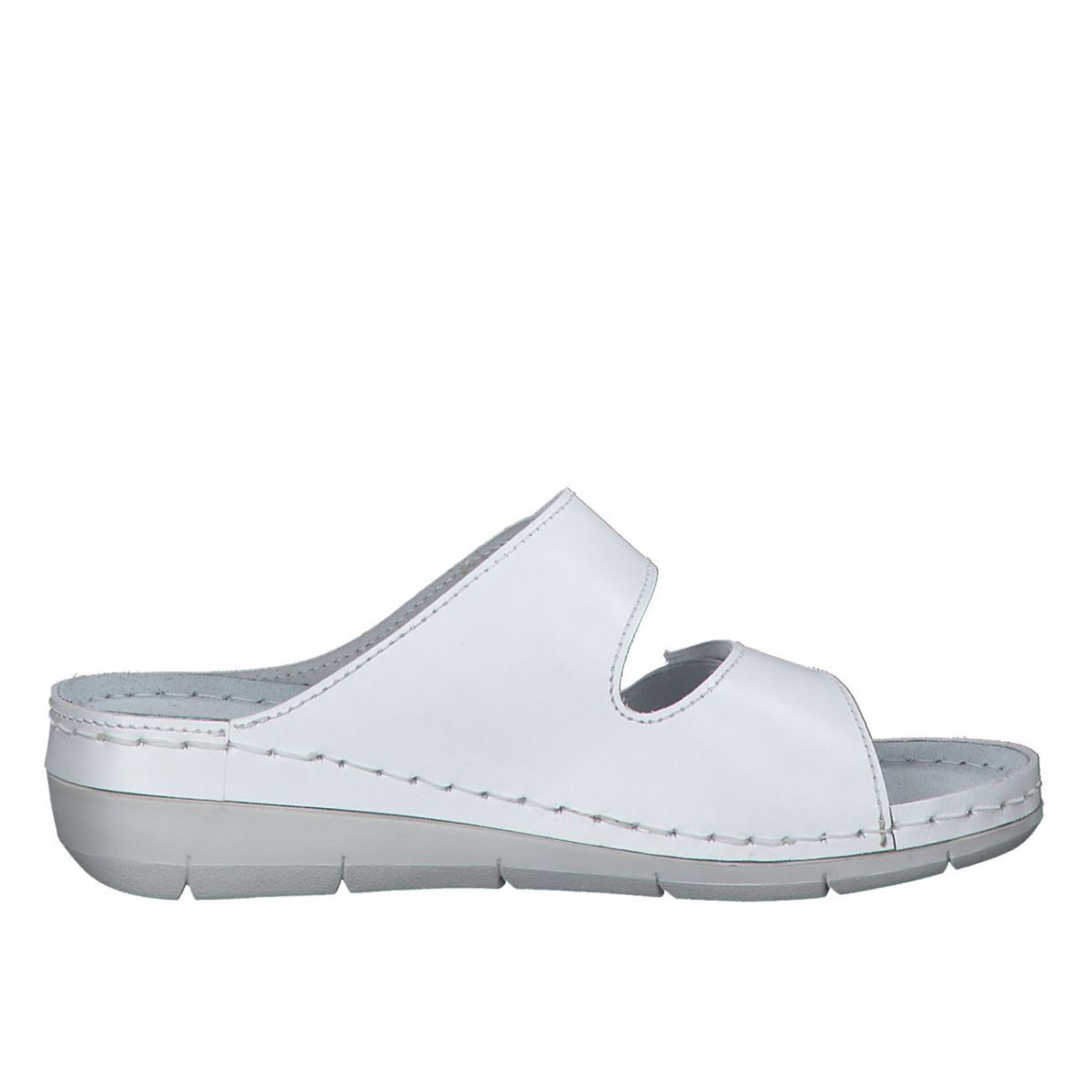 detail Dámské kožené pantofle Tamaris 27510-41 117 bílá