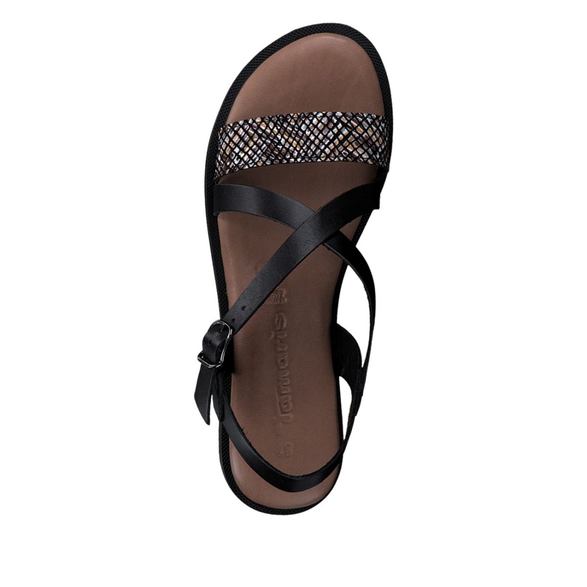 detail Dámské kožené sandály Tamaris 28111-42 098 černá