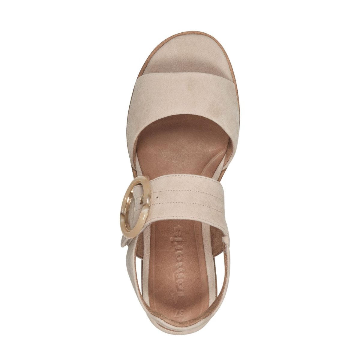 detail Dámské kožené sandály Tamaris 28206-42 458 béžová