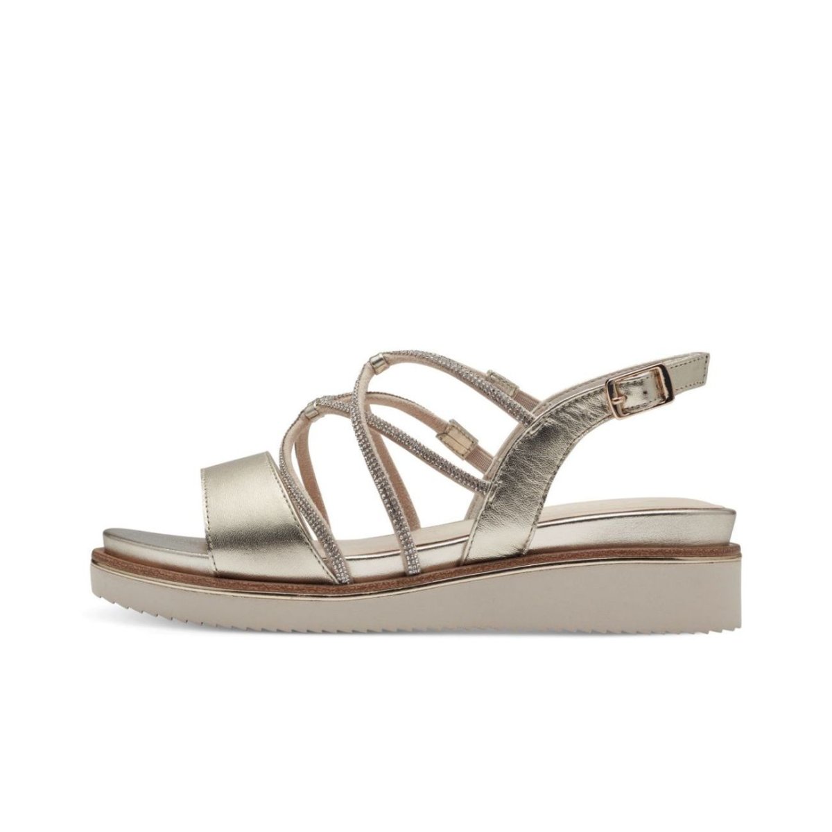 detail Dámské kožené sandály Tamaris 28257-42 933 zlatá