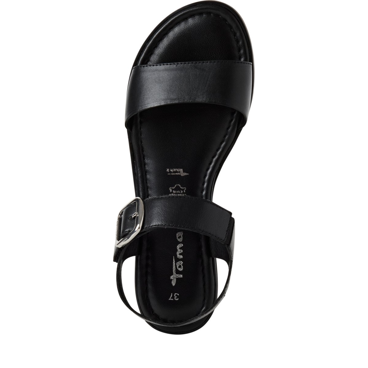 detail Dámské kožené sandály Tamaris 28133-44 001 černá