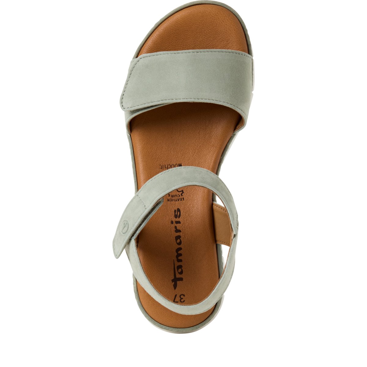 detail Dámské kožené sandály Tamaris 28220-44 771 zelená