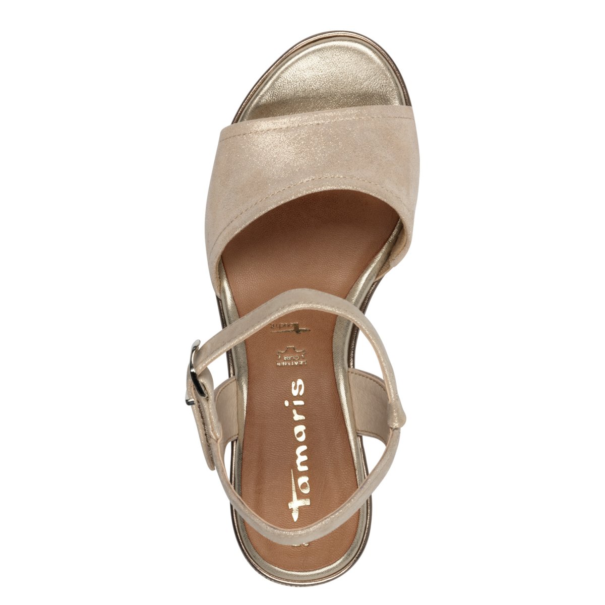 detail Dámské kožené sandály Tamaris 28360-44 179 zlatá