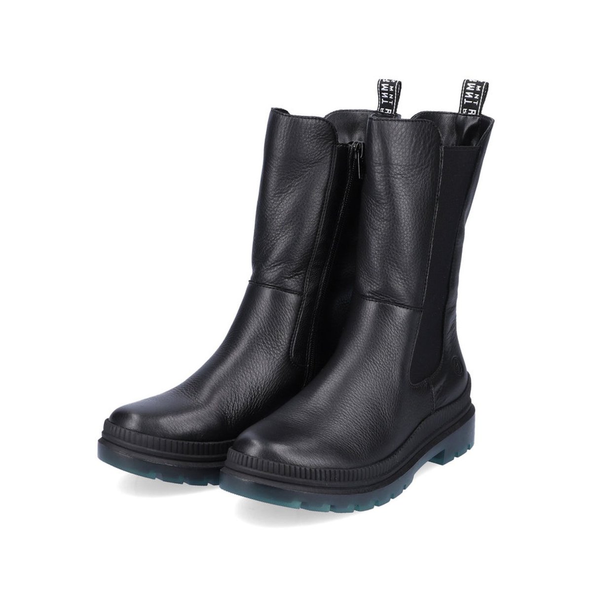 detail Dámská kožená kotníková obuv Remonte D0C75-01 černá