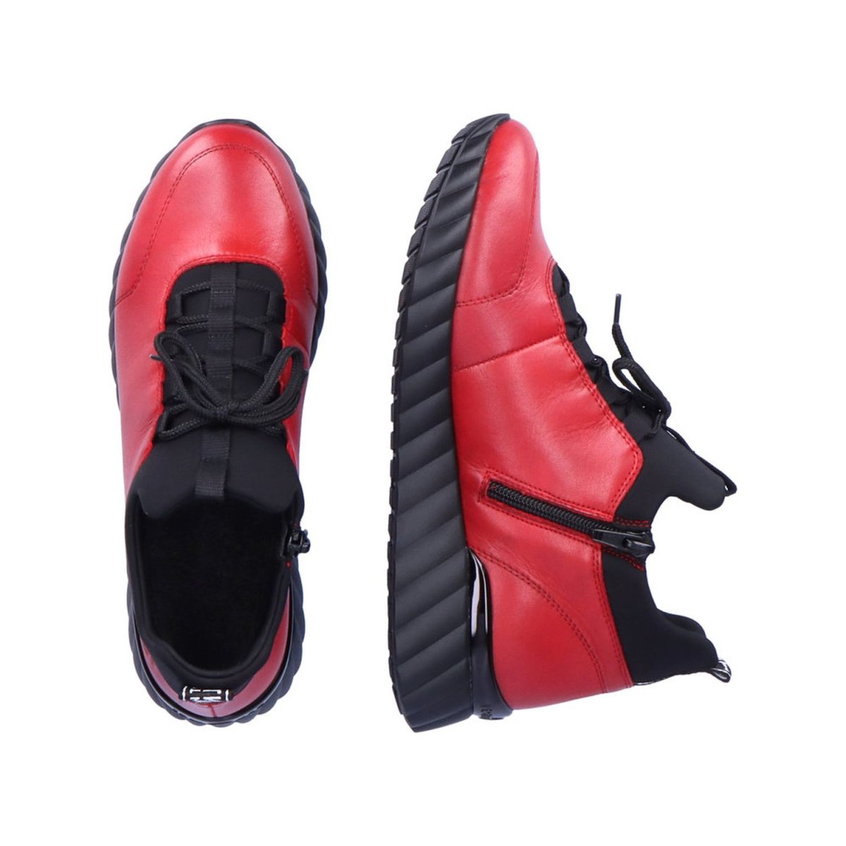 detail Dámské kožené tenisky Remonte D5977-34 vínová