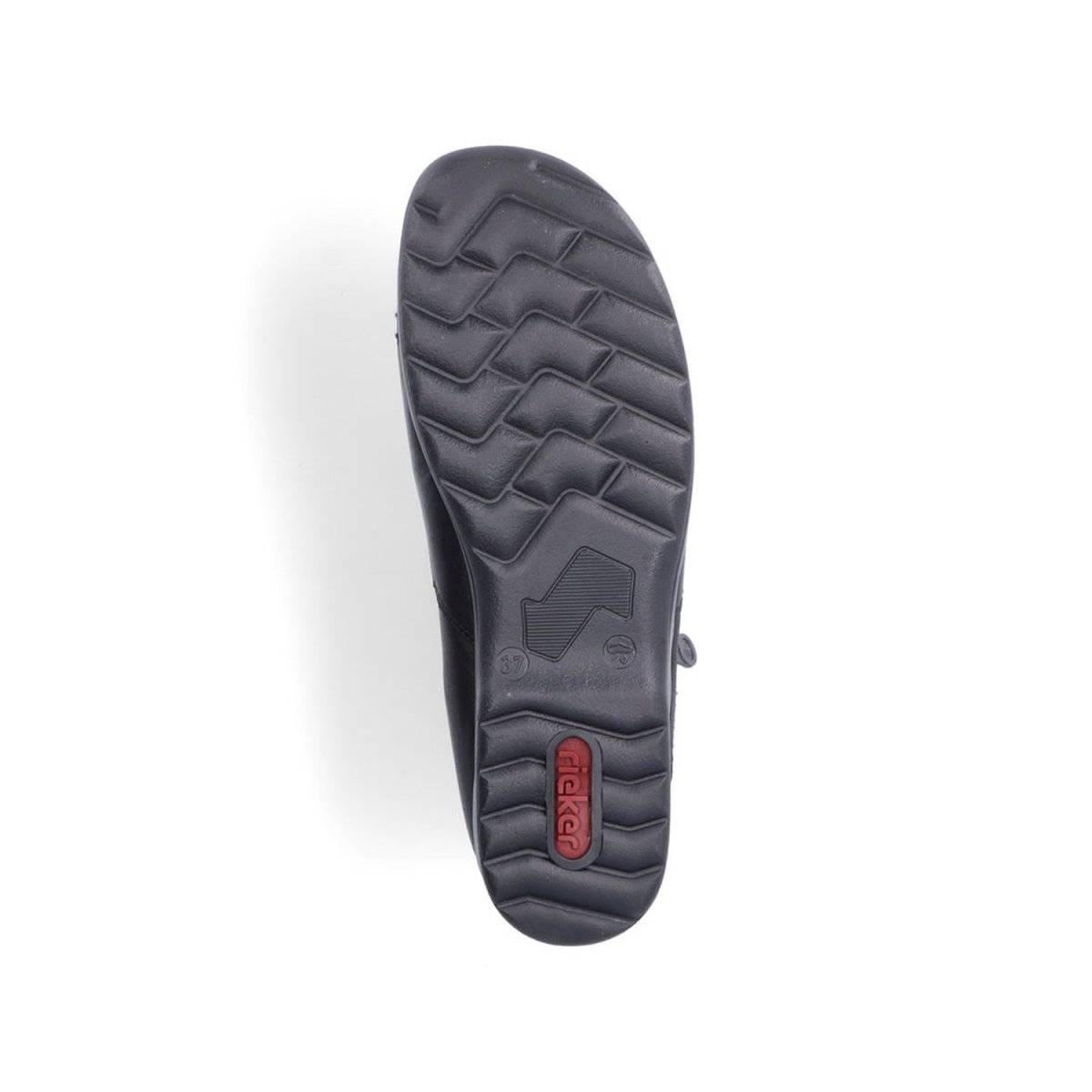 detail Dámská kožená kotníková obuv Rieker L1868-00 černá