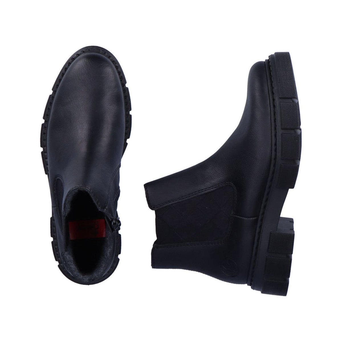 detail Dámská zimní kotníková obuv Rieker M3854-00 černá