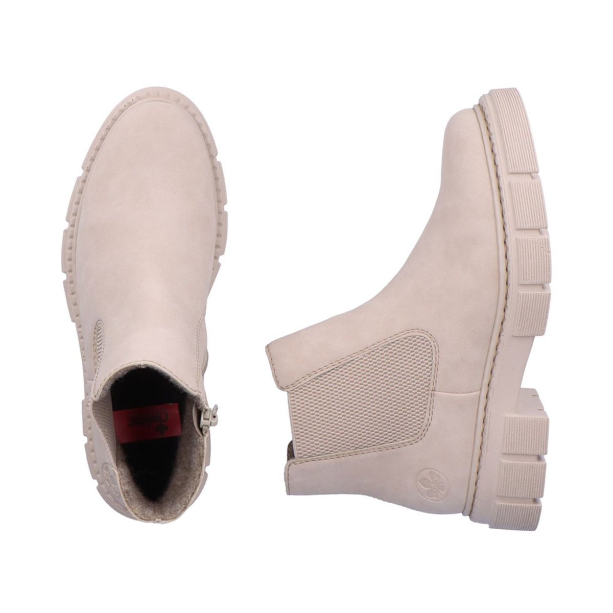 detail Dámská zimní kotníková obuv Rieker M3854-62 béžová