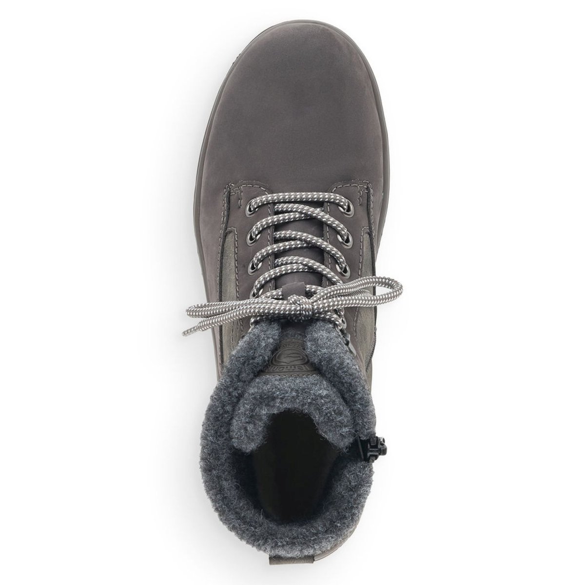 detail Dámská kožená kotníková obuv Remonte R8477-45 šedá