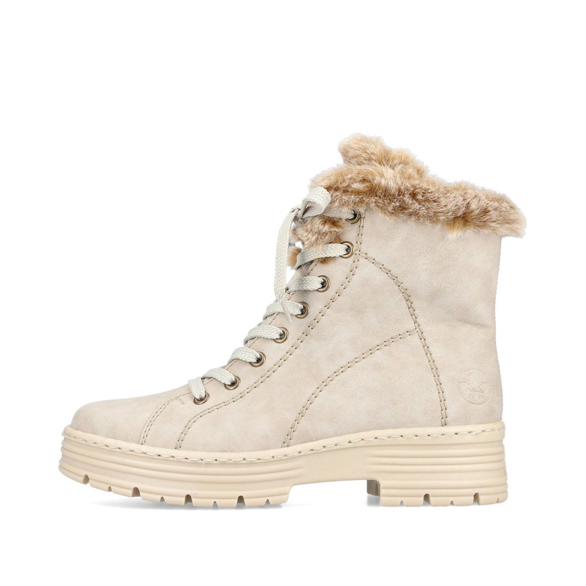 detail Dámská kotníková obuv Rieker X8542-60 béžová