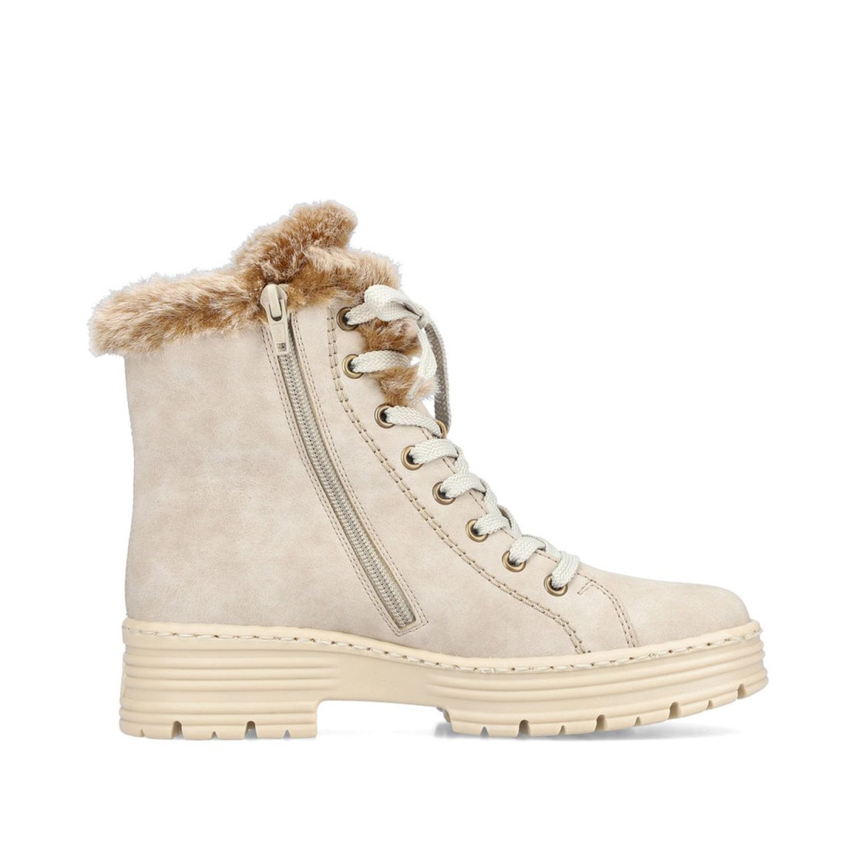 detail Dámská kotníková obuv Rieker X8542-60 béžová