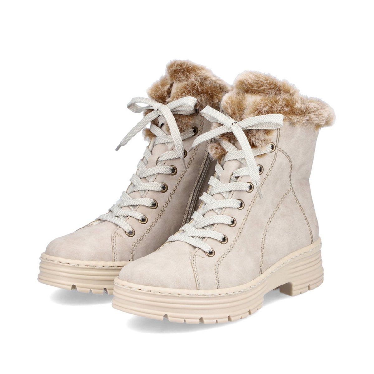 detail Dámská kotníková obuv Rieker X8542-60 béžová