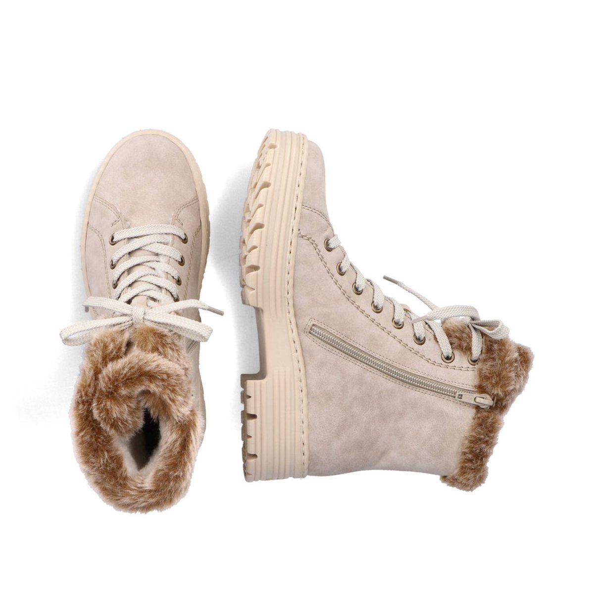 detail Dámská kotníková obuv Rieker X8542-60 béžová