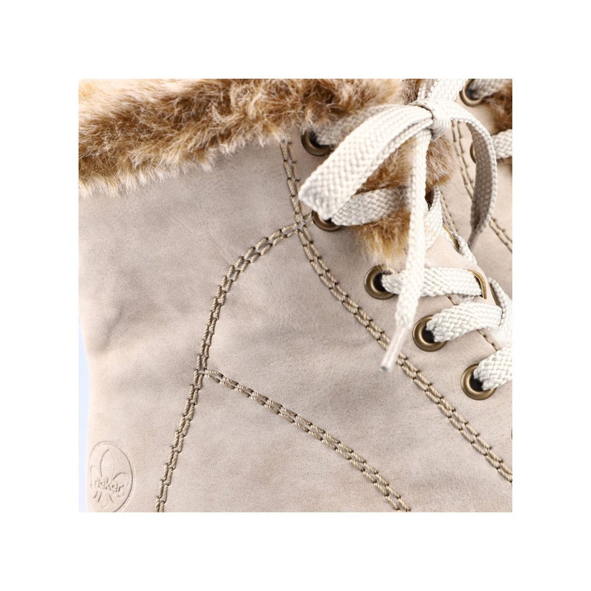 detail Dámská kotníková obuv Rieker X8542-60 béžová